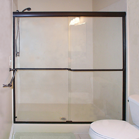 Bikini Bypass Shower with Pressure Fit Towel Bars